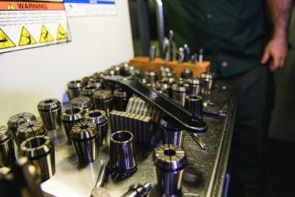 A table of CNC machined parts